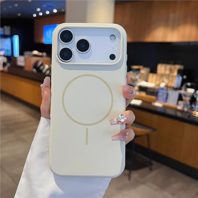 Skin-sensitivity Silicone Liquid IPhone 17 Mobile Phone Case Magnetically Absorbed Full-package Anti-fall Apple 17pro Air Protective Case Max